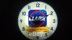 Clark Oil Station D'horloge 80 Années De Service