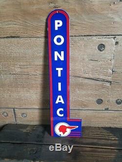 Die Cut Pontiac Concessionnaire Pompe Camion Voiture Gazole Station Service Sign 4x4