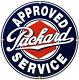 Enseigne De Service En Porcelaine Packard Vintage Pour Station-service, Pompe à Essence Et Concessionnaire D'huile Moteur.
