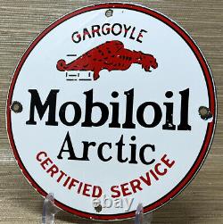 Enseigne en porcelaine de l'huile moteur Mobil Vintage pour station-service pompe à essence service de carburant.