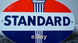 Essence Standard Porcelaine Vintage Sign Oil Service Station Plate Pompe