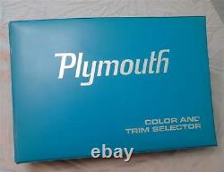 Original 1970 Plymouth Color & Trim Selector Dealer Brochure Échantillons De Rembourrage