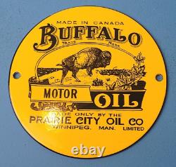 Panneau De La Station De Service De L'essence De Buffalo Porcelaine Prairie City Oil Gas