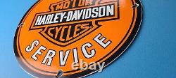 Panneau De La Station De Service De Vélo À Gaz De Porcelaine De Moto Harley Davidson