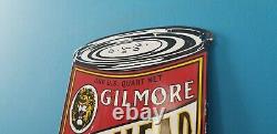 Panneau De La Station-service Vintage Gilmore Essence Porcelaine Gaz Auto Oil Quart