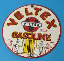 Panneau De Plaque De Pompe De La Station De Service De L'essence De Porcelaine De Veltex
