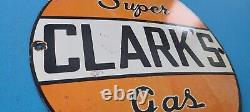 Panneau De Pompe De La Station De Service De L'essence De Porcelaine Super Clark