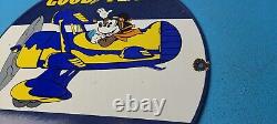 Panneau de pompe de station-service en porcelaine Mickey Mouse Vintage Goodyear Tires