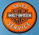 Panneau De Service En Porcelaine Pour Station-service De Moto Harley Davidson Vintage