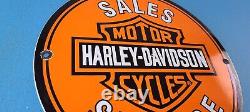 Panneau de service en porcelaine pour station-service de moto Harley Davidson vintage