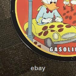Panneau en porcelaine Vintage Signal Gasoline Disney Gas Oil Motor Pump Service Station