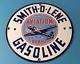 Panneau En Porcelaine De La Station-service Vintage Smitholene Sign Airplane Gas Pump Plate