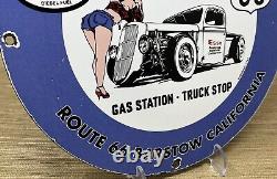 Panneau en porcelaine vintage Esso Gasoline pour pompe à essence de station-service huile moteur service