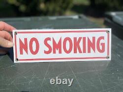 Panneau publicitaire en porcelaine Conoco No Smoking pour station-service Automobilia