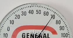 Panneau publicitaire thermomètre de la marque General Tire pour station-service / garage 'Man Cave'