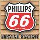 Phillips 66 Gas Service Station Bannière Panneau Garage Art Mural Med L Xl Xxl Tailles