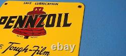 Plaque d'enseigne en porcelaine pour pompe à essence de station-service Vintage Pennzoil Motor Oils