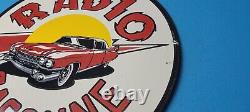Plaque de station-service Petro Chevy: Signalisation de pompe à essence en porcelaine pour radio vintage