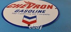 Plaque de station-service en porcelaine Vintage Chevron Gasoline pour pompe à essence et huile moteur