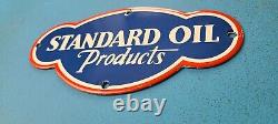 Plaque en porcelaine de la station-service américaine Vintage Standard Oil pour pompe à essence