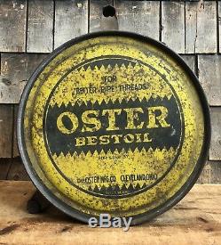 Rare Vintage Oster Bestoil Signe À Bascule Pour Bidon D'huile 5 Gallons