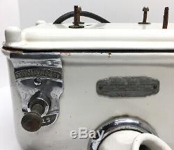 Rare Vintage Sani-sec Porcelaine Main Dryer- Gaz / Station Service-gaz