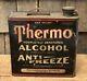Rare Vintage Thermo Alcool Anti Gel 1 Station Service De Gaz Gallon Can
