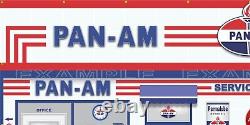 Scène de station-service Pan-Am Old Gas Pump Wall Mural Sign Banner Options de tailles
