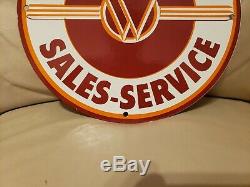 Service De Jeep Overland Gas Porcelaine Vintage Willy Station Concessionnaire Signe
