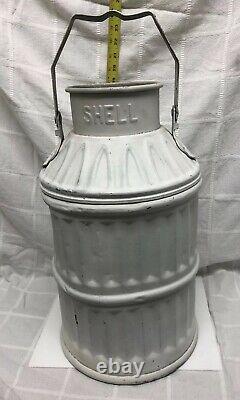 Shell Oil 5 Gas Oil Gallon Dump Container Can Service Station
