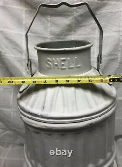 Shell Oil 5 Gas Oil Gallon Dump Container Can Service Station