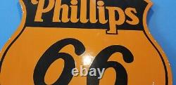 Signe D’étagère De Station D’essence Phillips 66 De Porcelaine D’essence D’huile À Moteur De Moteur