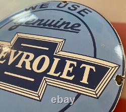 Signe De Service De Porcelaine De Chevrolet Vintage, Station D’essence, Plaque De Pompe, Huile À Moteur