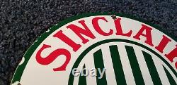 Signe Vintage D’huile D’huile De Plaque D’huile De Station-service De Porcelaine D’essence De Sinclair