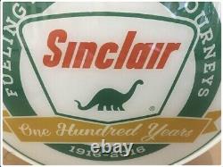 Sinclair Globe Globe Glass Lentille Signe Dino Care Pump Pump Light Service Station