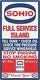 Station D'essence Sohio Service Complet Island Old Sign Remake Aluminium Taille Options