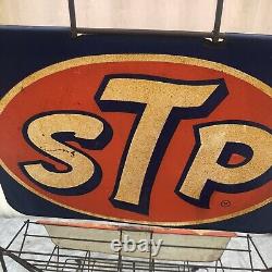 Stp Oil Treatment Display Stand Rack Service Station Gas Oil Vintage