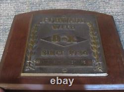 Sunray D-x Oil Company Service Station Bronze Plaque De Gaz Collectible 1936 Signé