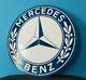 Véritable Mercedes Benz Porcelaine Gaz Automobile Service Station Signature De Concessionnaire