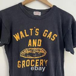 Vintage 50s 60s Rockabilly Station De Service De Gaz De Walt Hoagie Grinder T Shirt