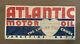 Vintage Atlantic Motor Oil Cloth Banner Toile Gaz Garage Service Station Sign 1