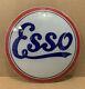 Vintage Esso Gas Pump Globe Light Glass Lens Service Station Garage Oil Sign