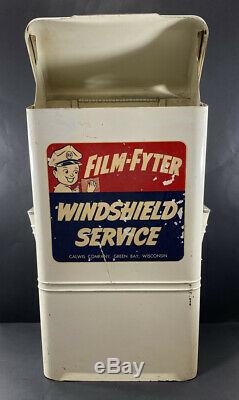 Vintage Film-fyter Service / Station Service Lavage De Pare-brise Calwis Co