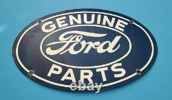 Vintage Ford Automobile Porcelaine Station De Service De Gaz Pompe Ad Metal Sign