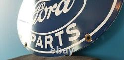 Vintage Ford Automobile Porcelaine Station De Service De Gaz Pompe Ad Metal Sign
