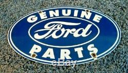 Vintage Ford Service Automobile En Porcelaine Station Pompe Plaque Annonce Pancarte De Métal