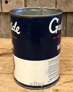 Vintage Golfe Gulfpride Motor Service Oil 1 Gas Qt Station Tin Can Sign