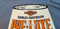 Vintage Harley Davidson Service Station Porcelain Gaz Concessionnaire Connexion