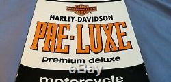 Vintage Harley Davidson Service Station Porcelain Gaz Concessionnaire Connexion