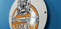 Vintage Lions Drag Race Porcelaine California Hot Rod Service Station Essence Signe